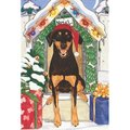 Pipsqueak Productions Pipsqueak Productions C958 Doberman Uncropped Christmas Boxed Cards - Pack of 10 C958